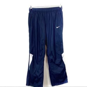 Nike Athletic Pull-on Pants Storm-Fit Wind & Rain Resistant Navy Blue Size Med